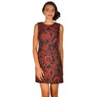 Rochie office bordo cu model imprimat W1072B