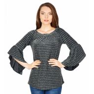 Bluza eleganta cu lurex argintiu 17013 AG