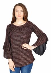 Bluza eleganta cu lurex auriu 17013 AU