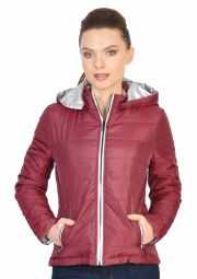Jacheta casual bordo cu gluga 17286 BO