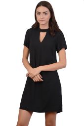 Rochie neagra office cu maneca scurta BC138NG