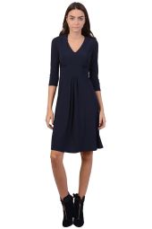 Rochie office bleumarin cu cordon BC139BM