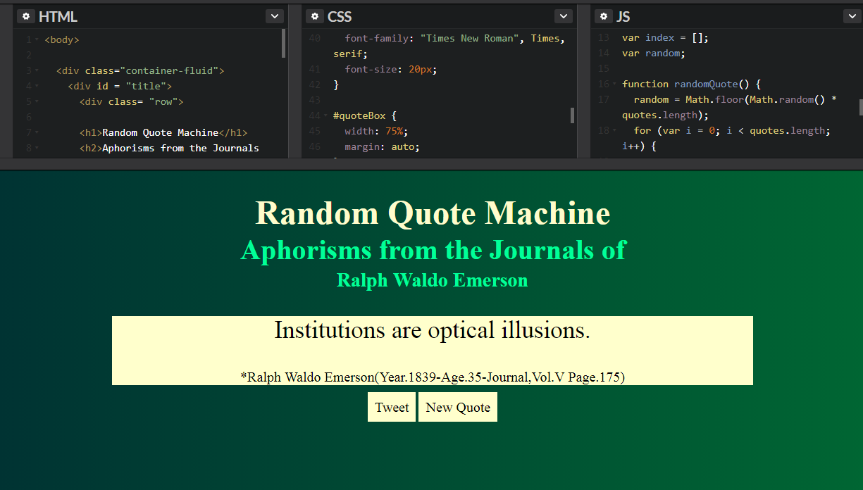 Random Quote Machine