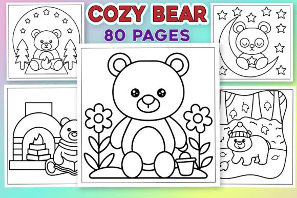 Cozy Bear Coloring Pages with 80 Nature-Inspired Designs