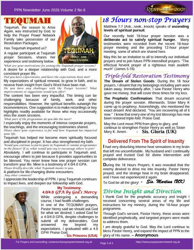 PPN Newsletter June 3