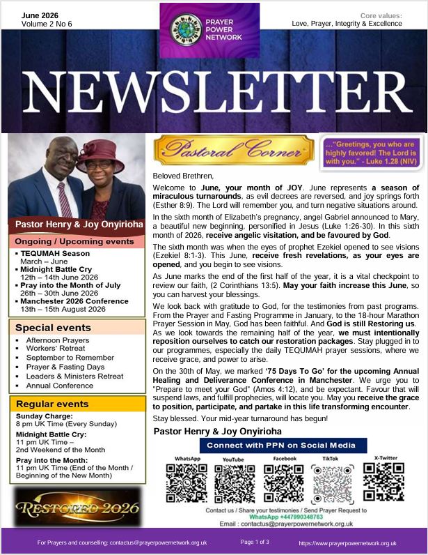 PPN Newsletter June 1