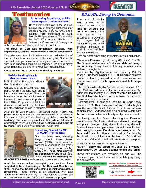 PPN Newsletter August 3