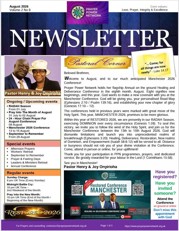 PPN Newsletter August 1
