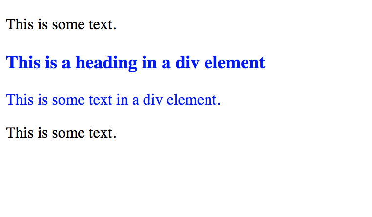 Example of Div with styling