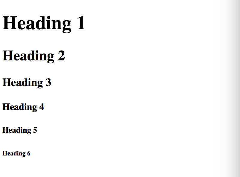 Example of all header tags