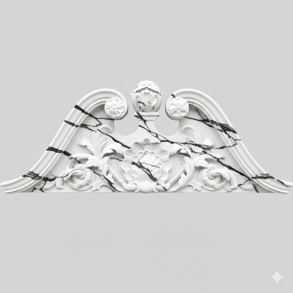 The Regency Shell & Acanthus Pediment