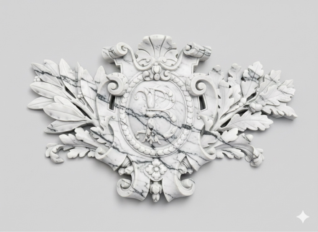 The Bourbon Crest Monogram Cartouche