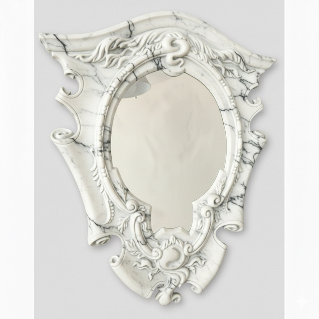 The Rococo Cartouche Wall Mirror