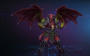 Обои WOW, Fantasy, Blizzard, Арт, WarCraft, Demon, Characters, Game Art, Demon Lord, by Kazbek Dzasezhev, Kazbek ...