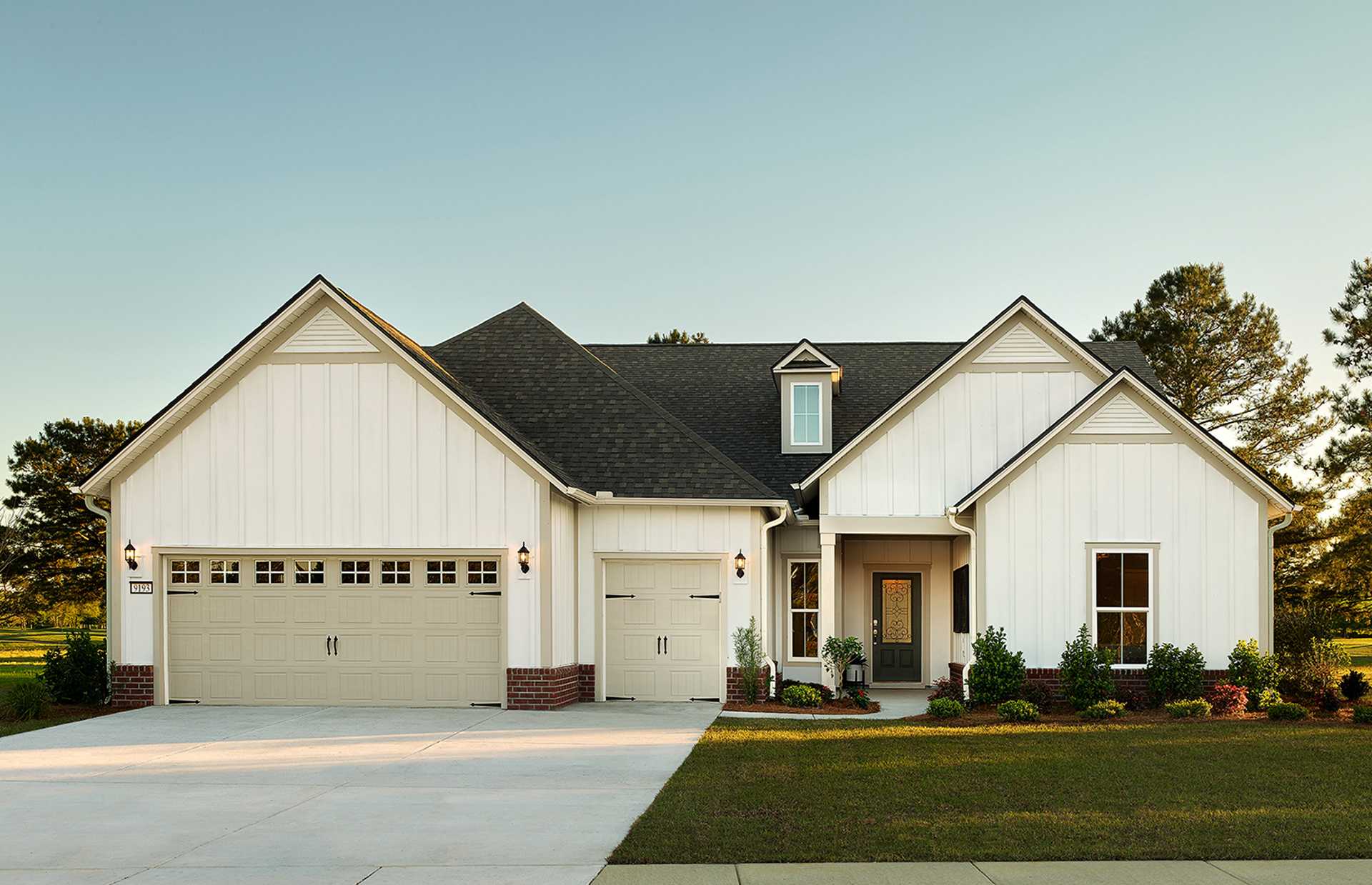 Golf course view from the water