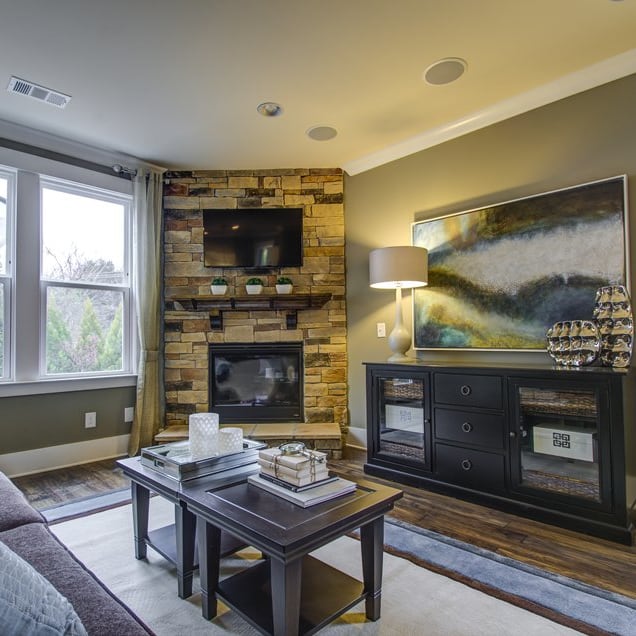 Stone Fireplace in the Great Room