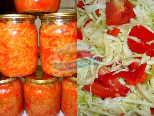 Капуста с помидорами на зиму: золотые рецепты с фото