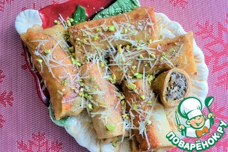 Рецепт: Блинчики с ливером и яйцом