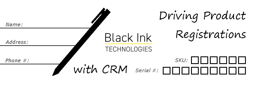 Black Ink Technologies,Black Ink Tech,EyeOn Demand,CRM,product registration,product registrations,product registration incentives,product serial numbers,customer information