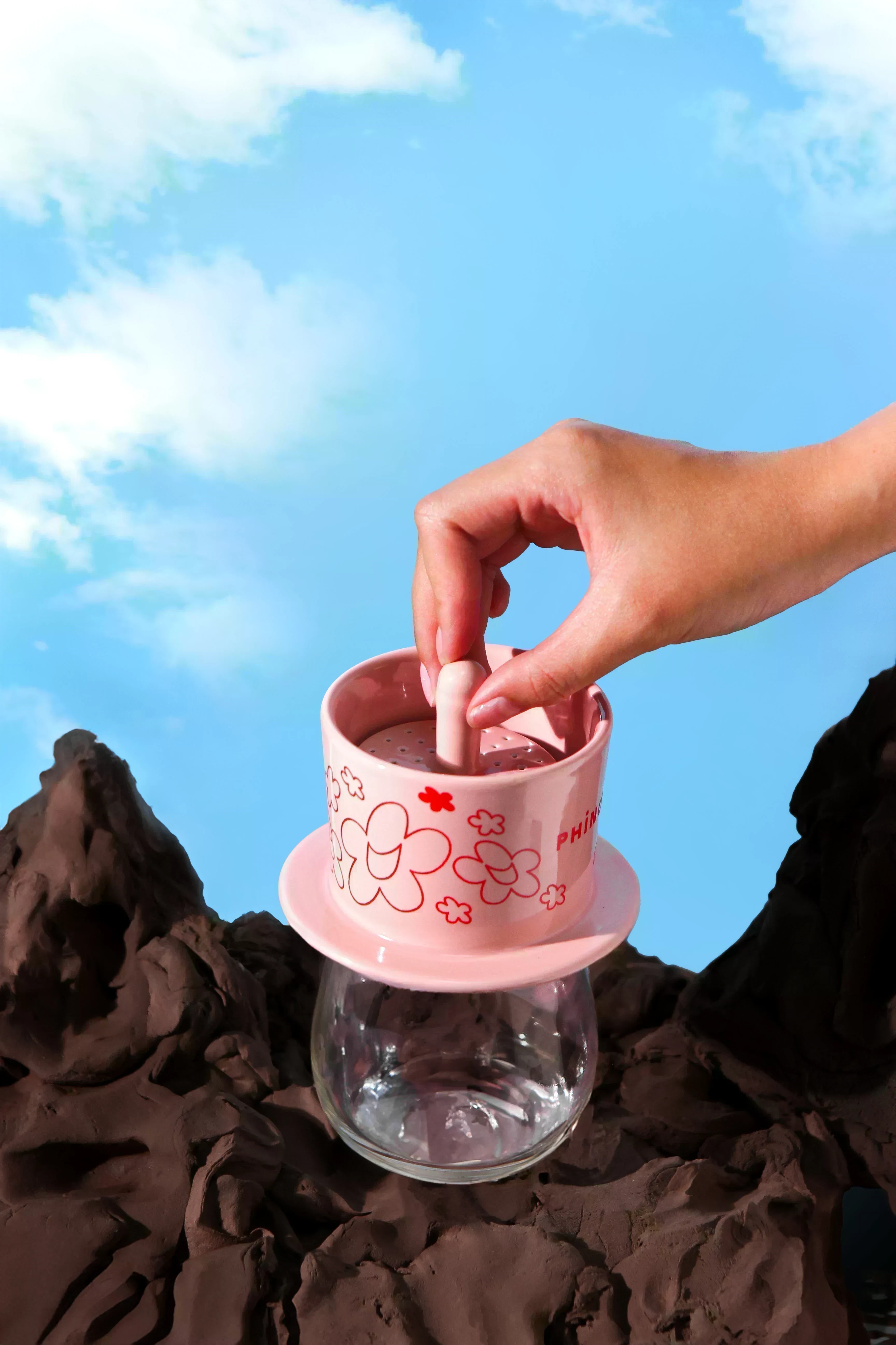 Ceramic Coffee Filter - Floral Pink (Limited Edition) - Image 5