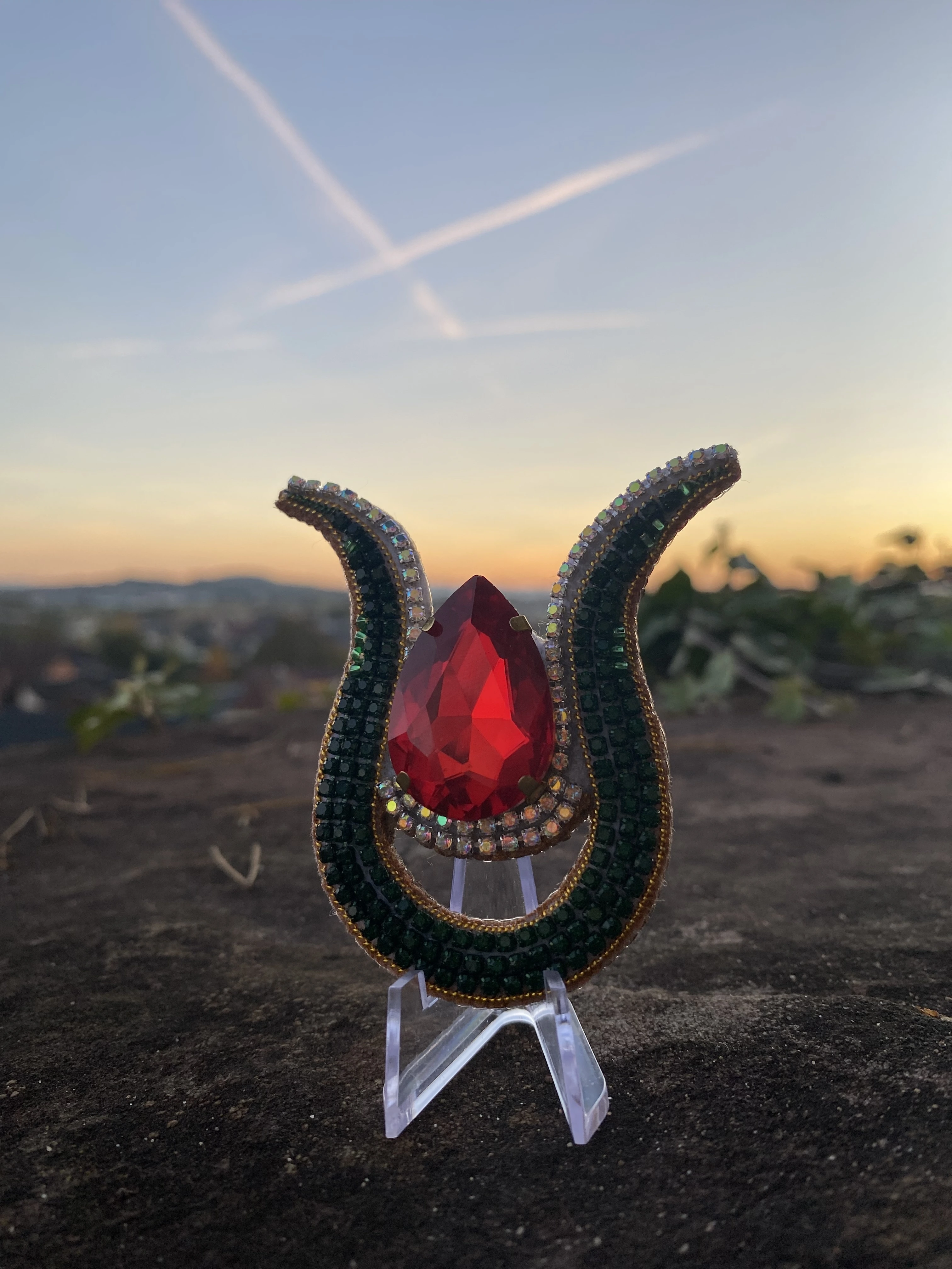 Handmade Brooch Ottoman Tulip — Inspired by Magnificent Century - Image 2