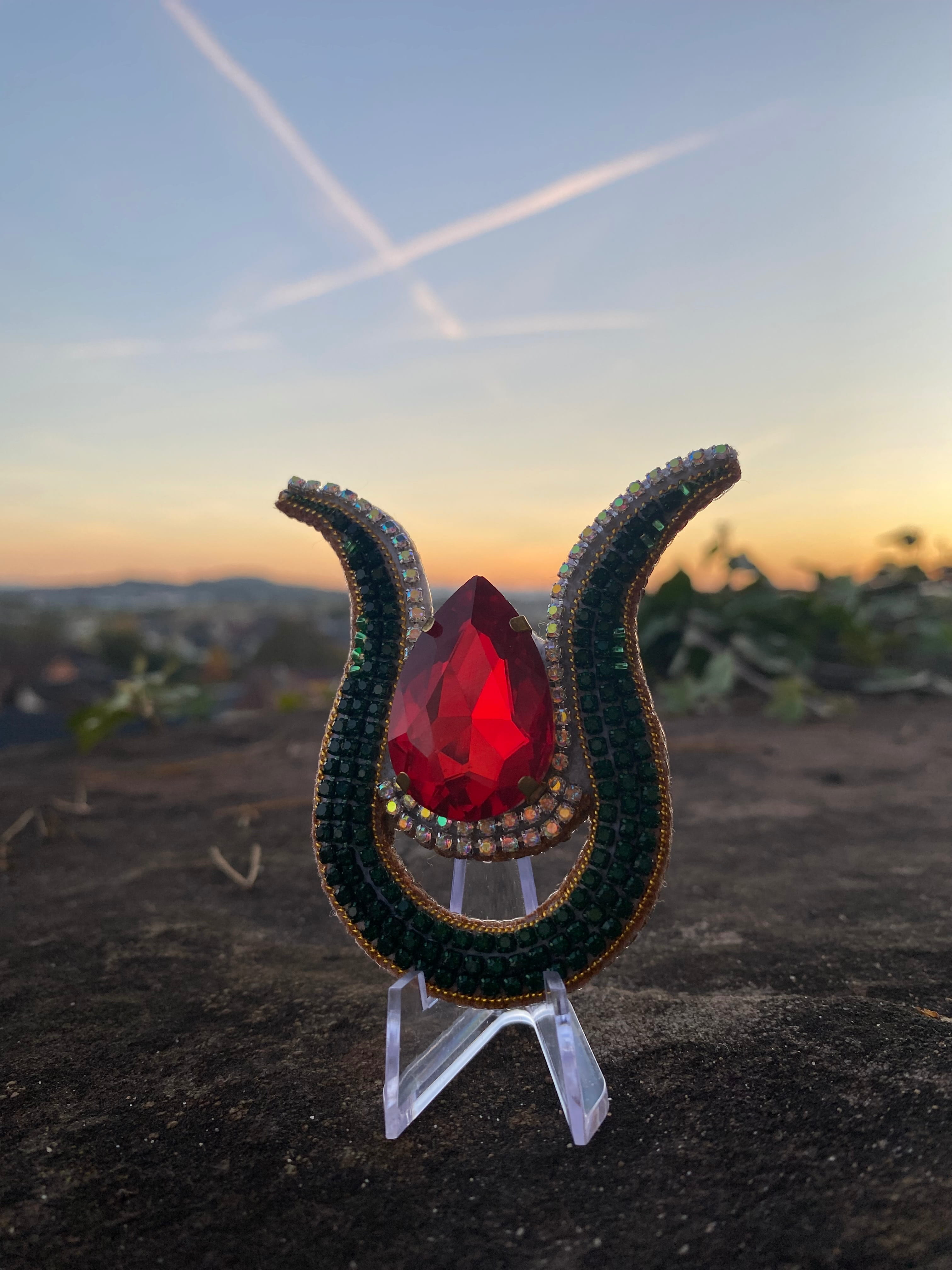 Handmade Brooch Ottoman Tulip — Inspired by Magnificent Century - Image 3