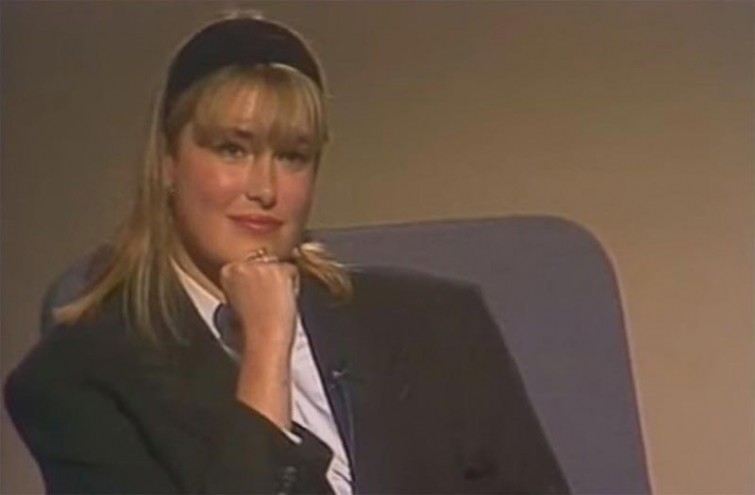 Брокер Российской товарно-сырьевой биржи Мария Шукшина, 1992 год Брокер Российской товарно-сырьевой биржи Мария Шукшина, 1992 год звезды, история, фото