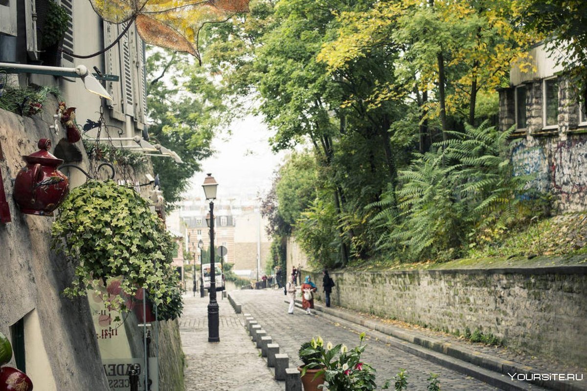 Montmartre Париж улица