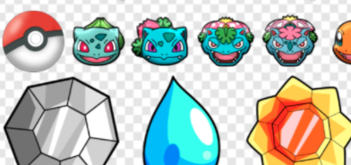 A segment of the spritesheet