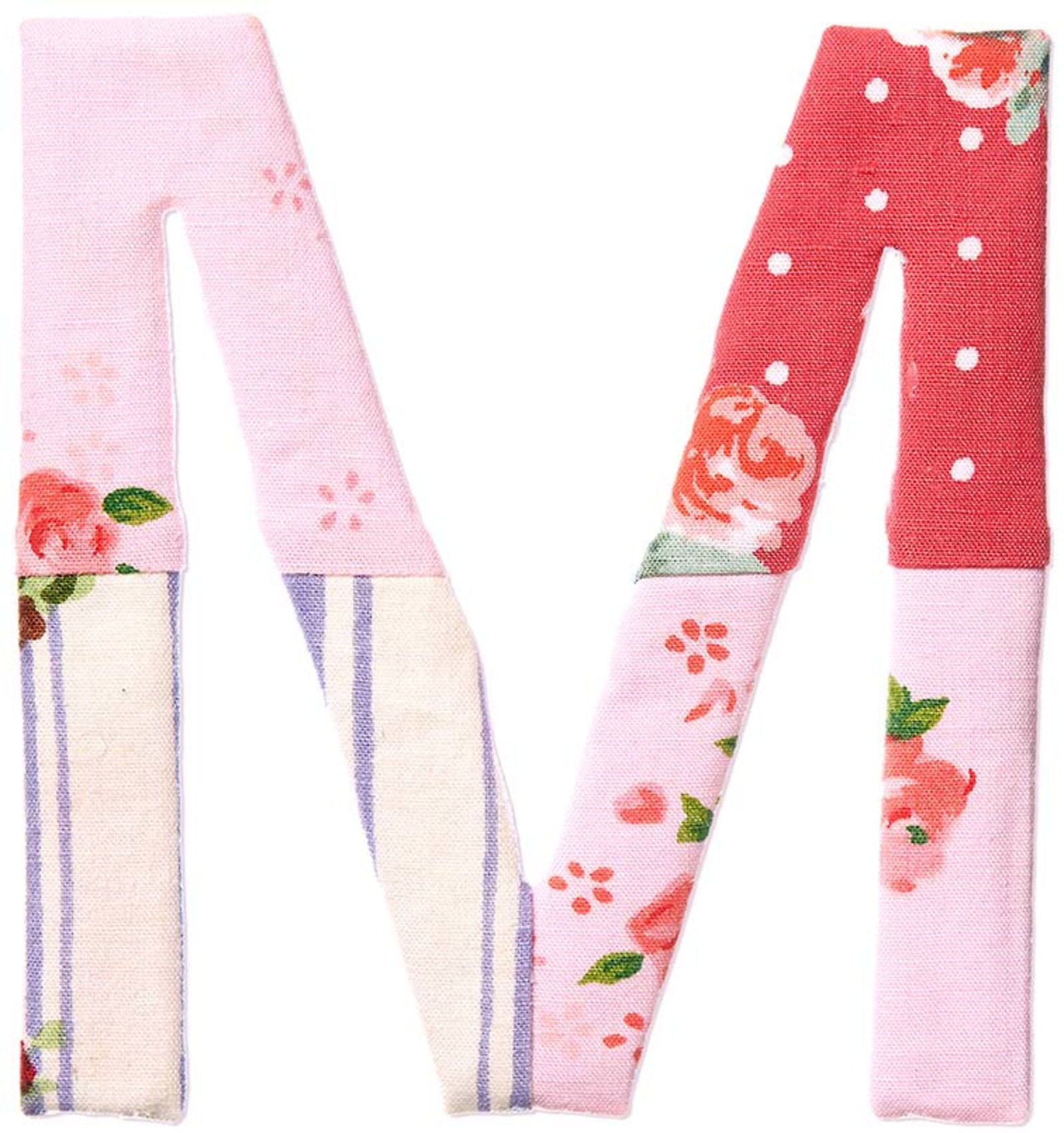 Sturdy Display Keeps Letter M Upright