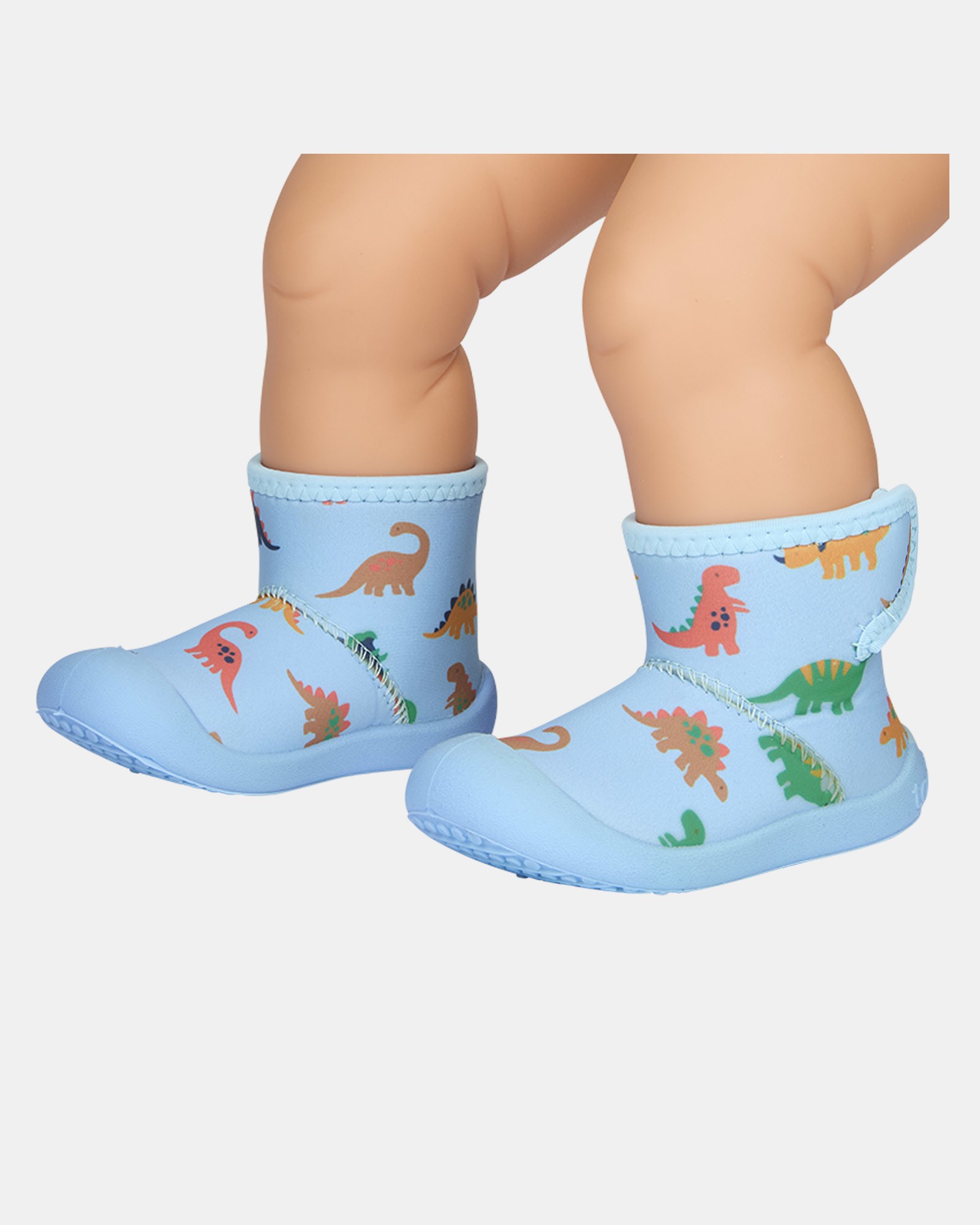 Playful Dino Print Boots for Little Explorers