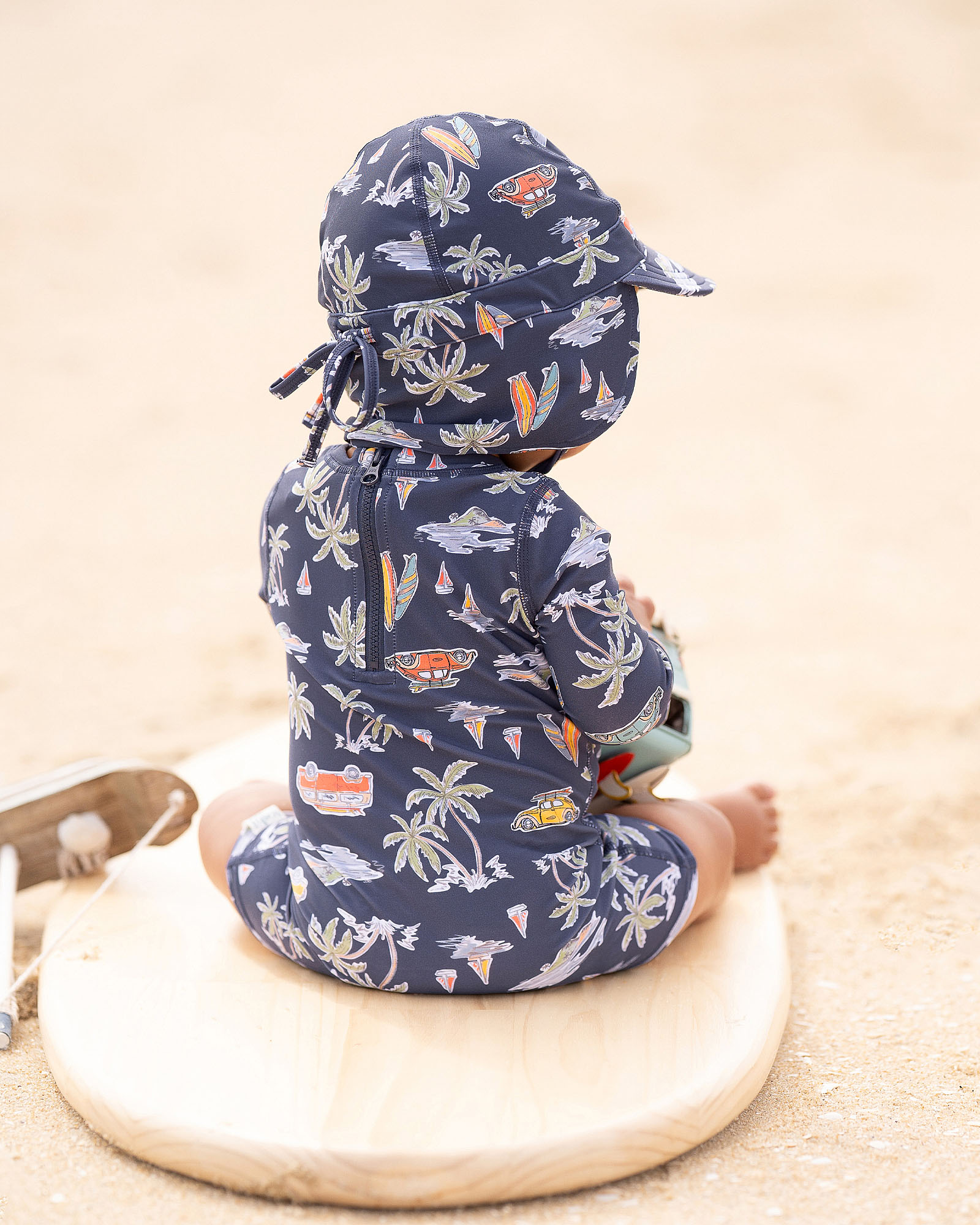 Comfortable Surf Print Onesie for Active Babies