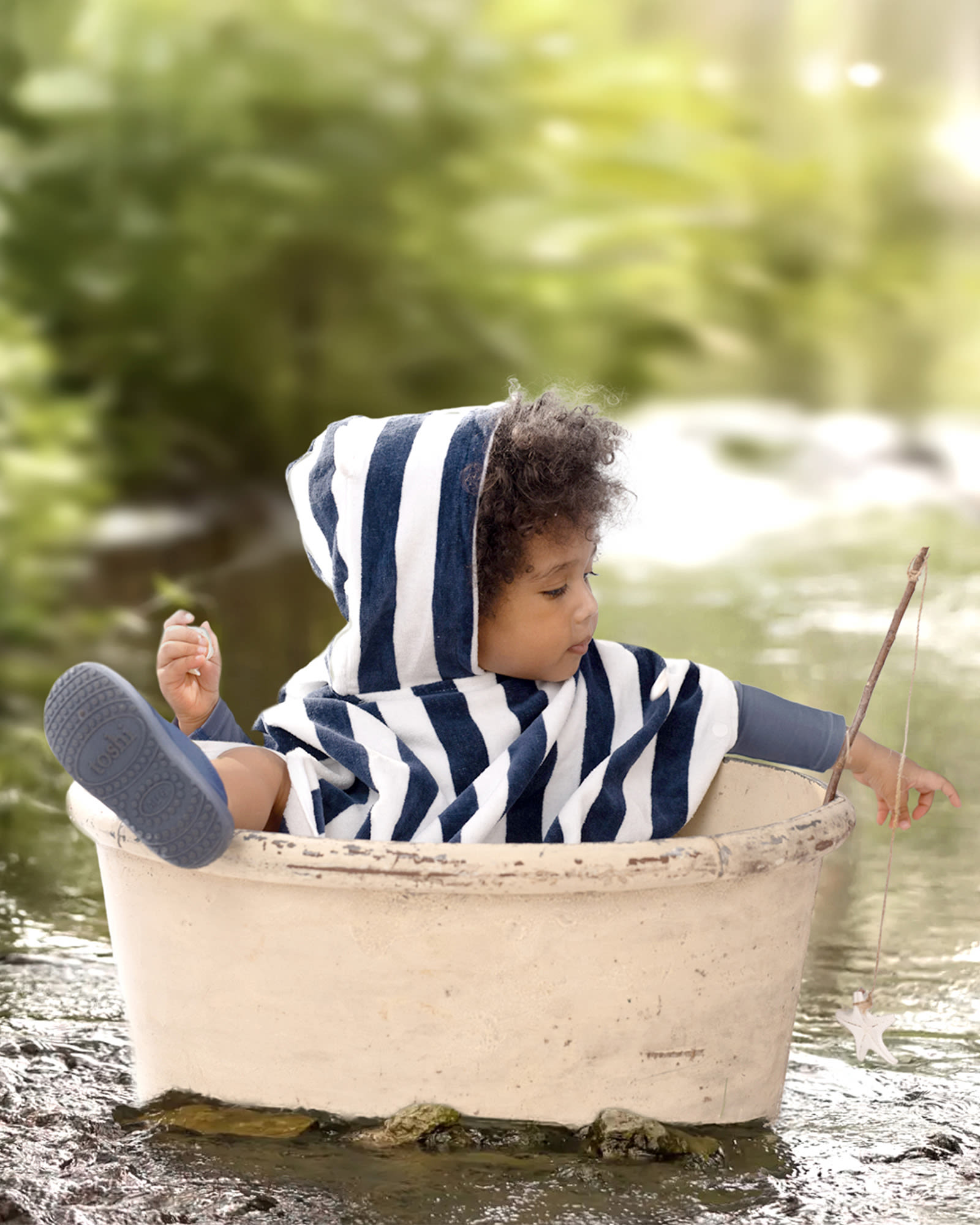 Secure Hooded Towel for Active Little Kids