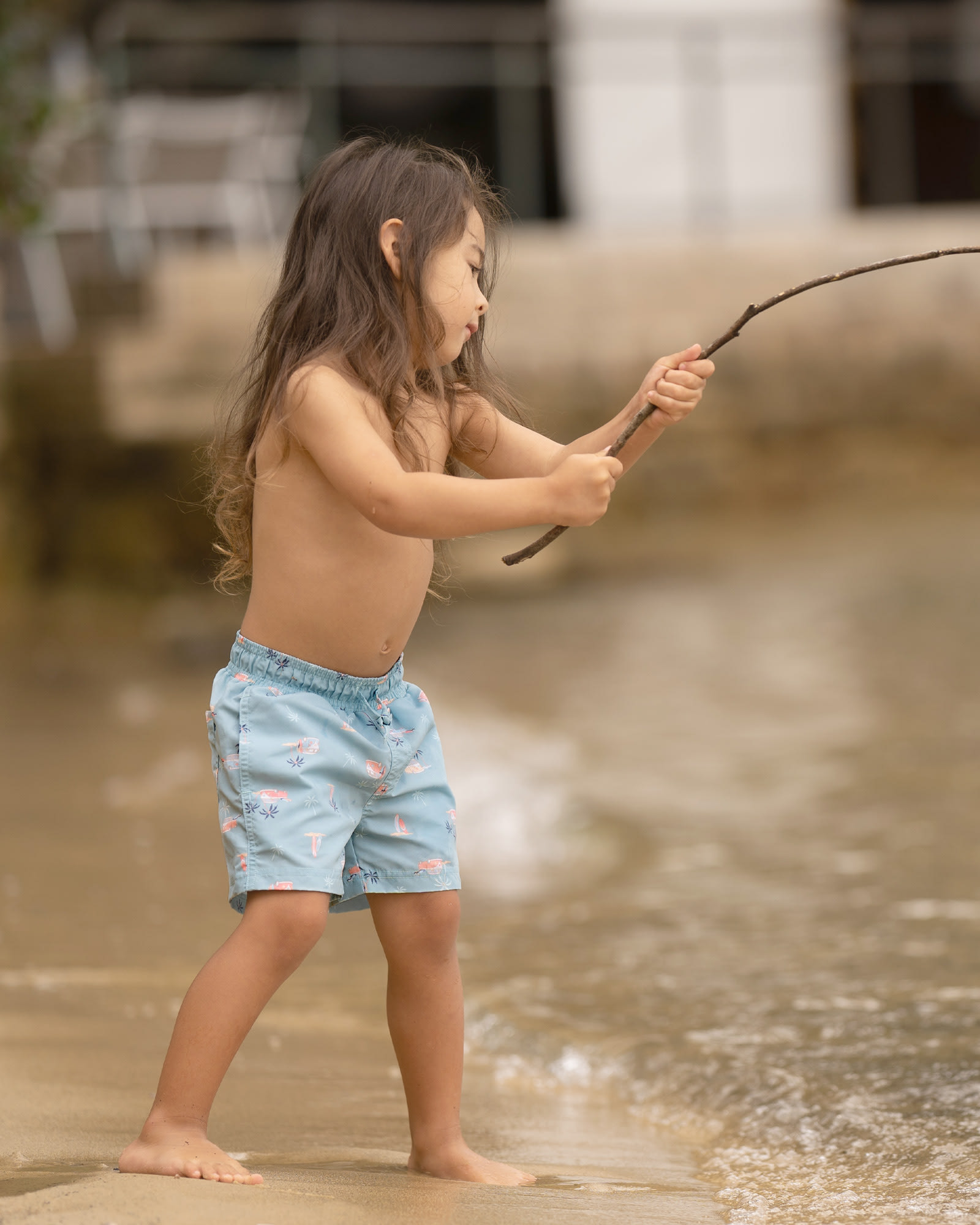 Adjustable Kids Boardies with Secure Storage
