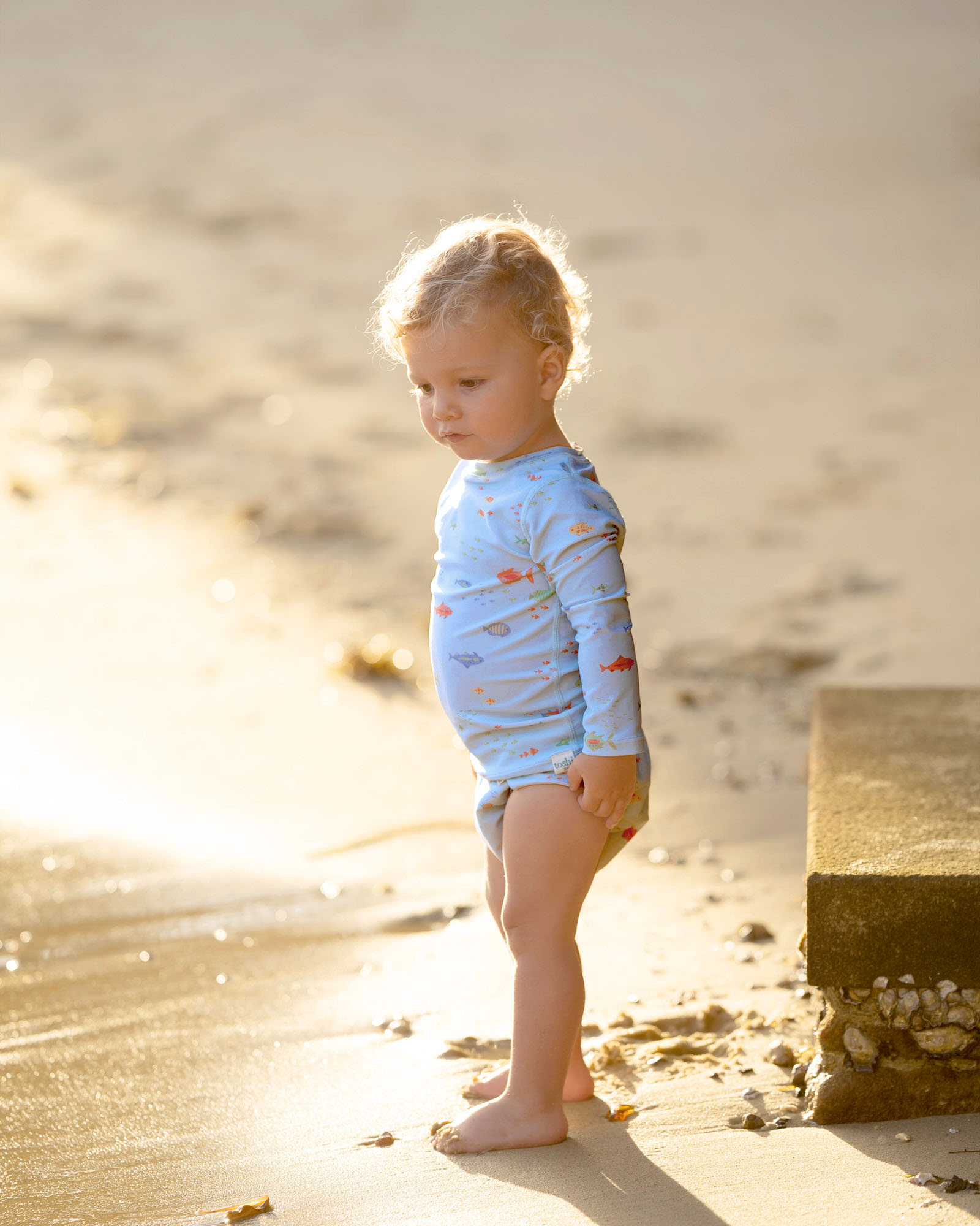 Comfortable Stylish Rashie with Unique Ocean Print