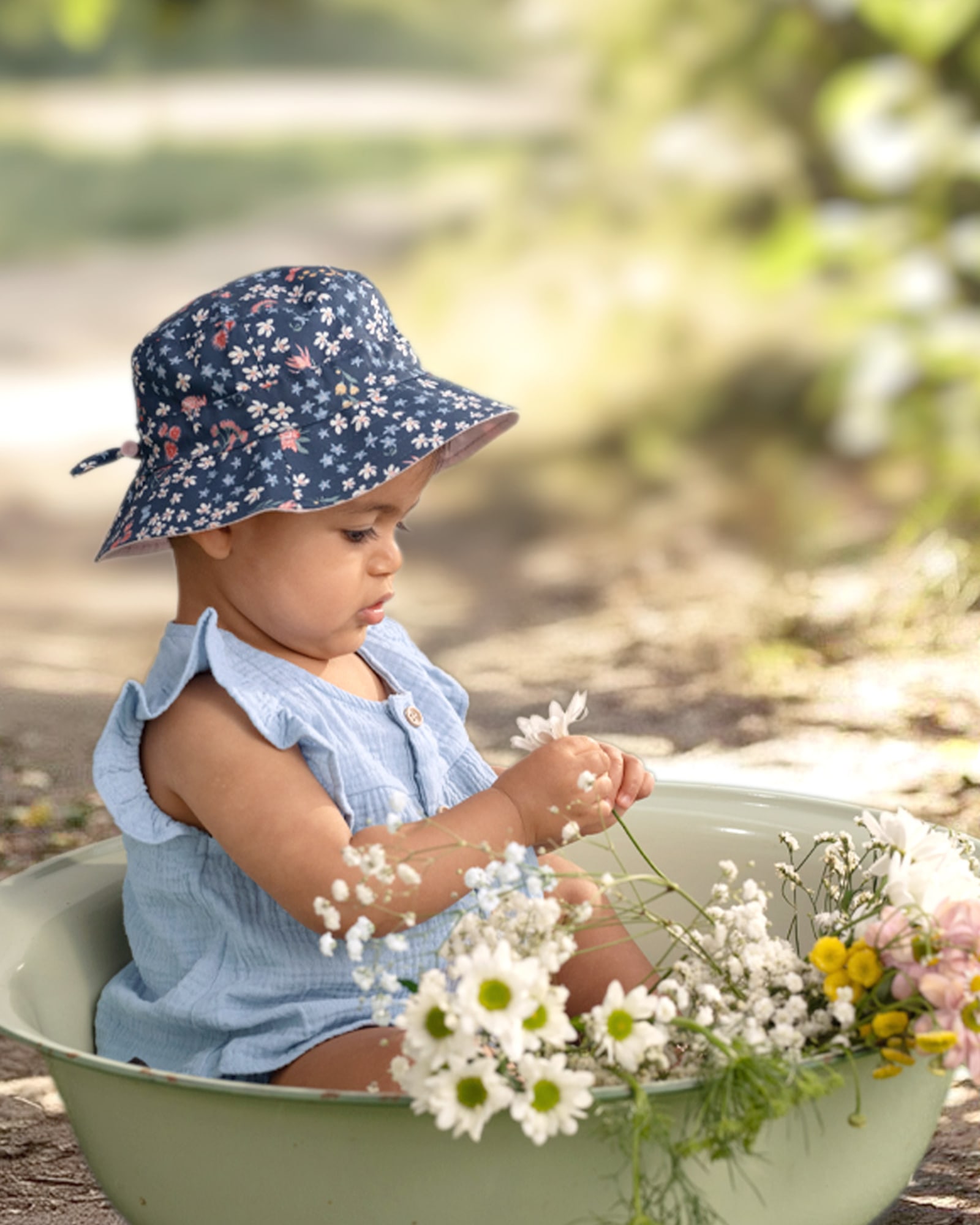 Soft Breathable Cotton Sun Hat for Kids