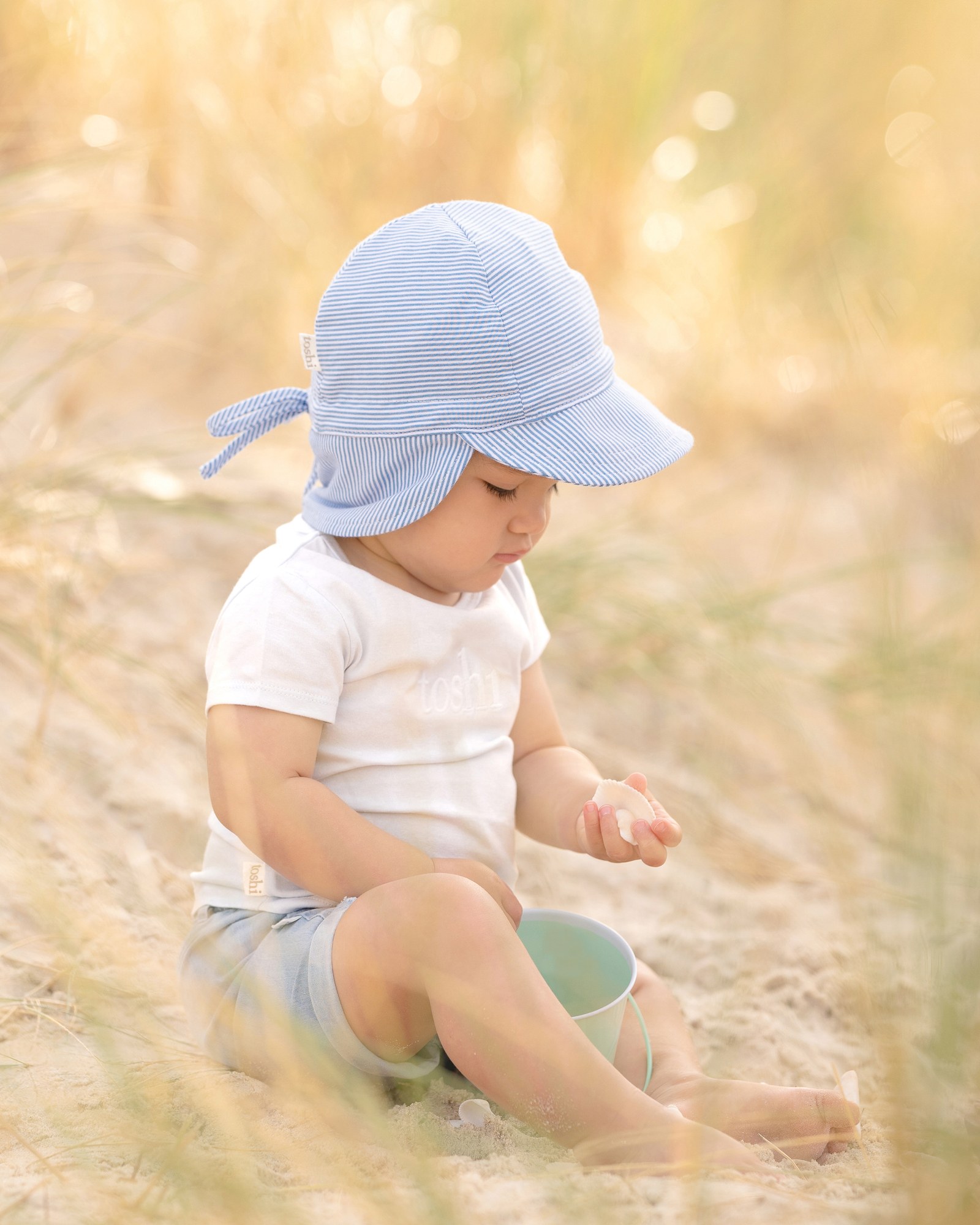 Soft breathable cotton cap for sensitive skin