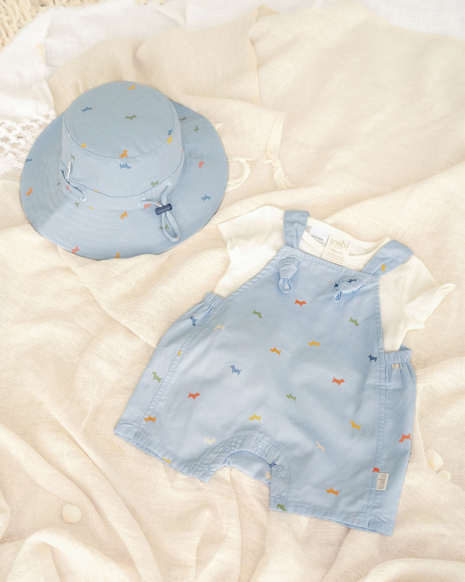 Soft breathable cotton romper for delicate skin