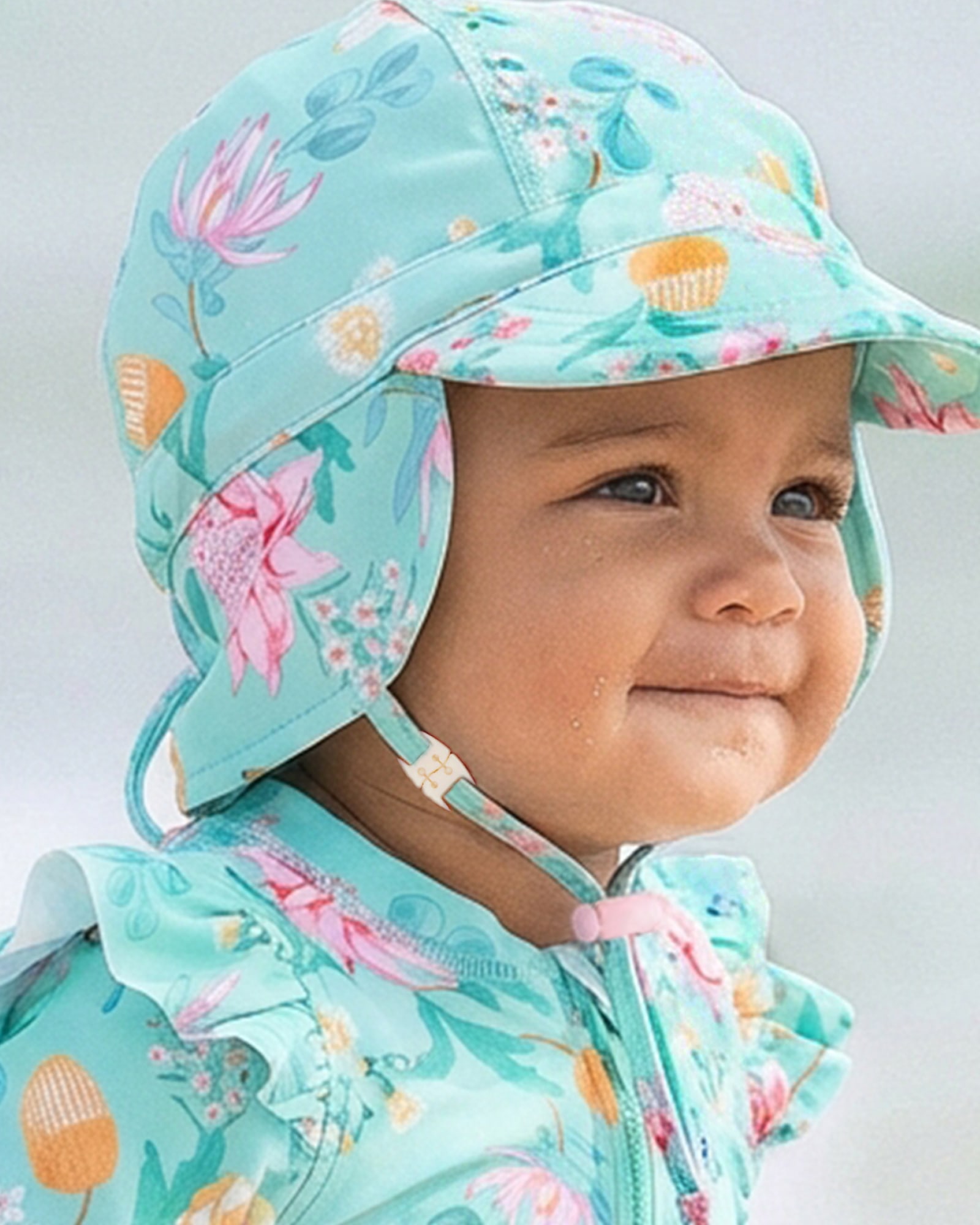 Adjustable Sun Hat for Secure Baby Protection
