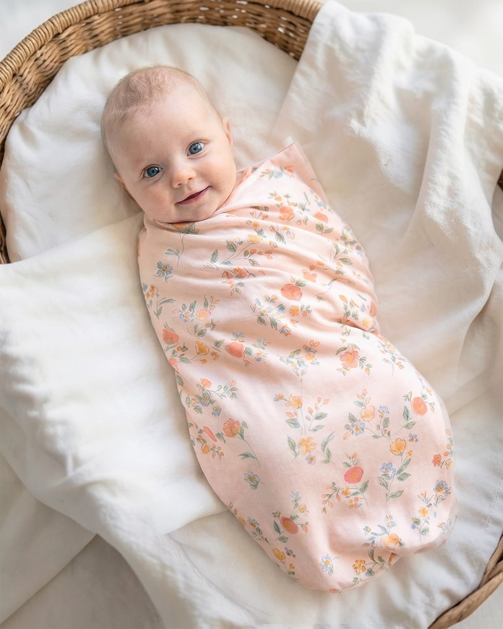 Soft Floral Wrap Knit for Everyday Comfort