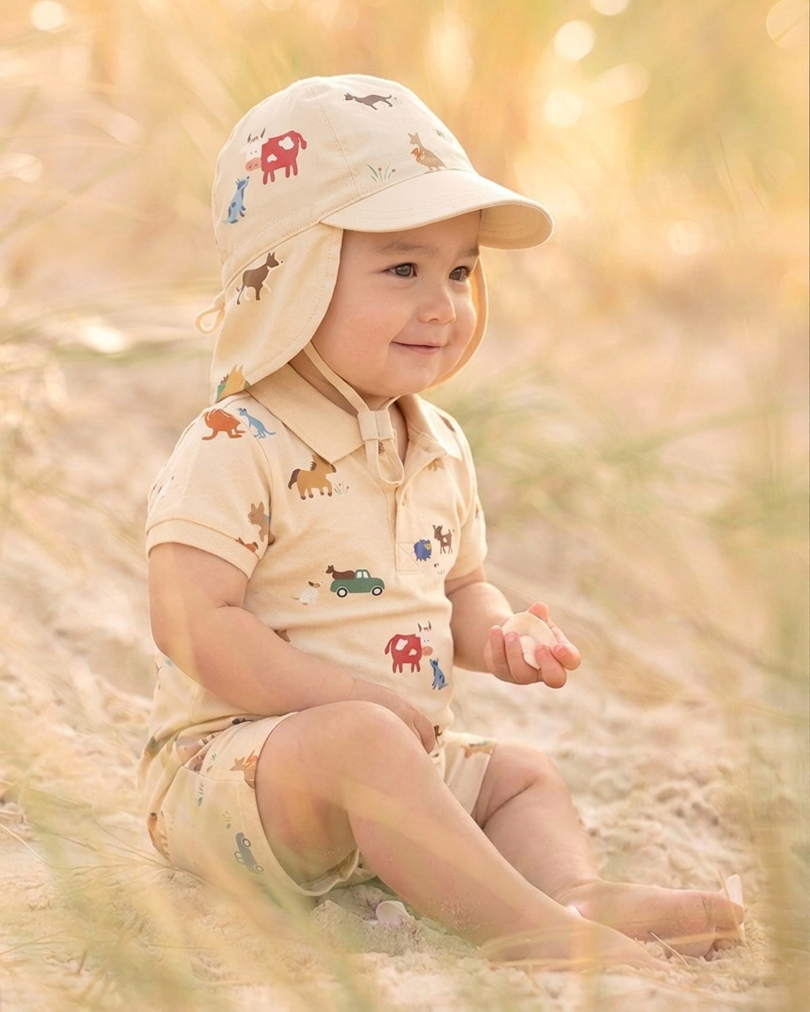 Soft breathable cotton cap for sensitive skin