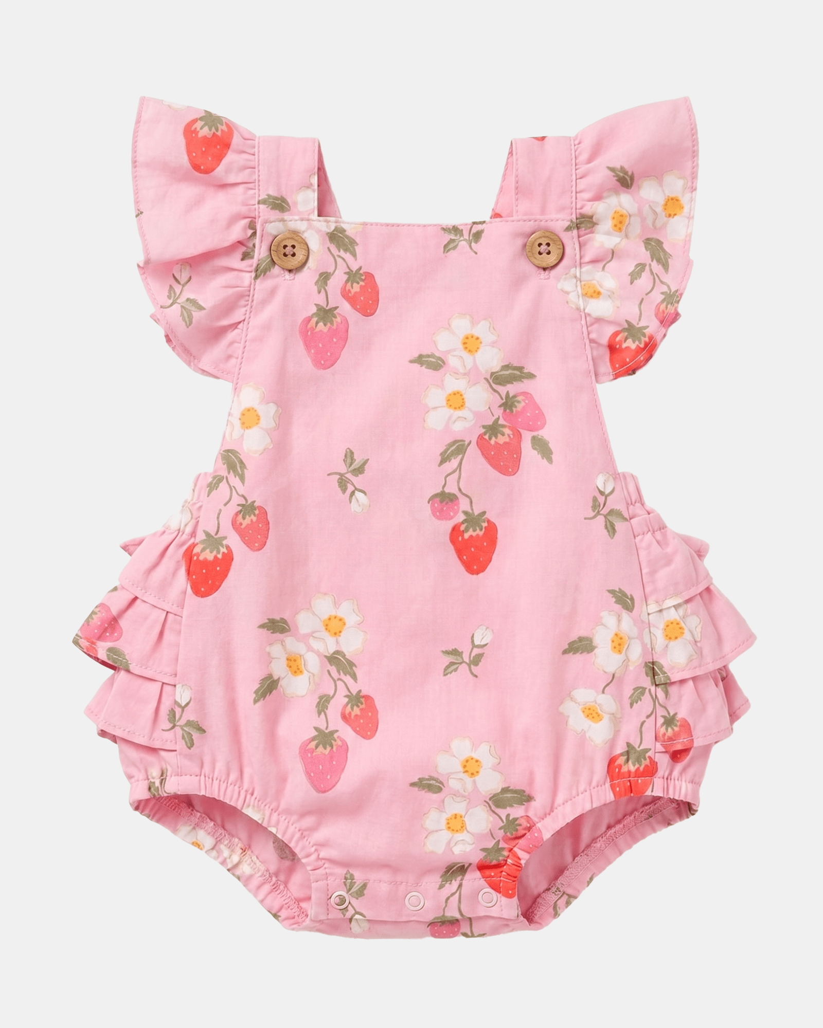 Soft breathable romper for all-day comfort