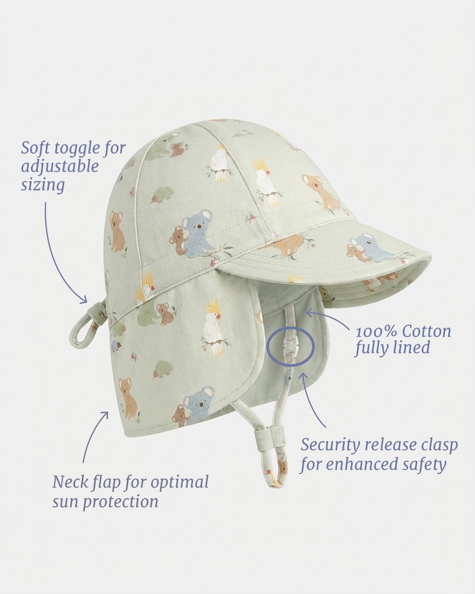 Protective Sun Hat with Charming Australian Design