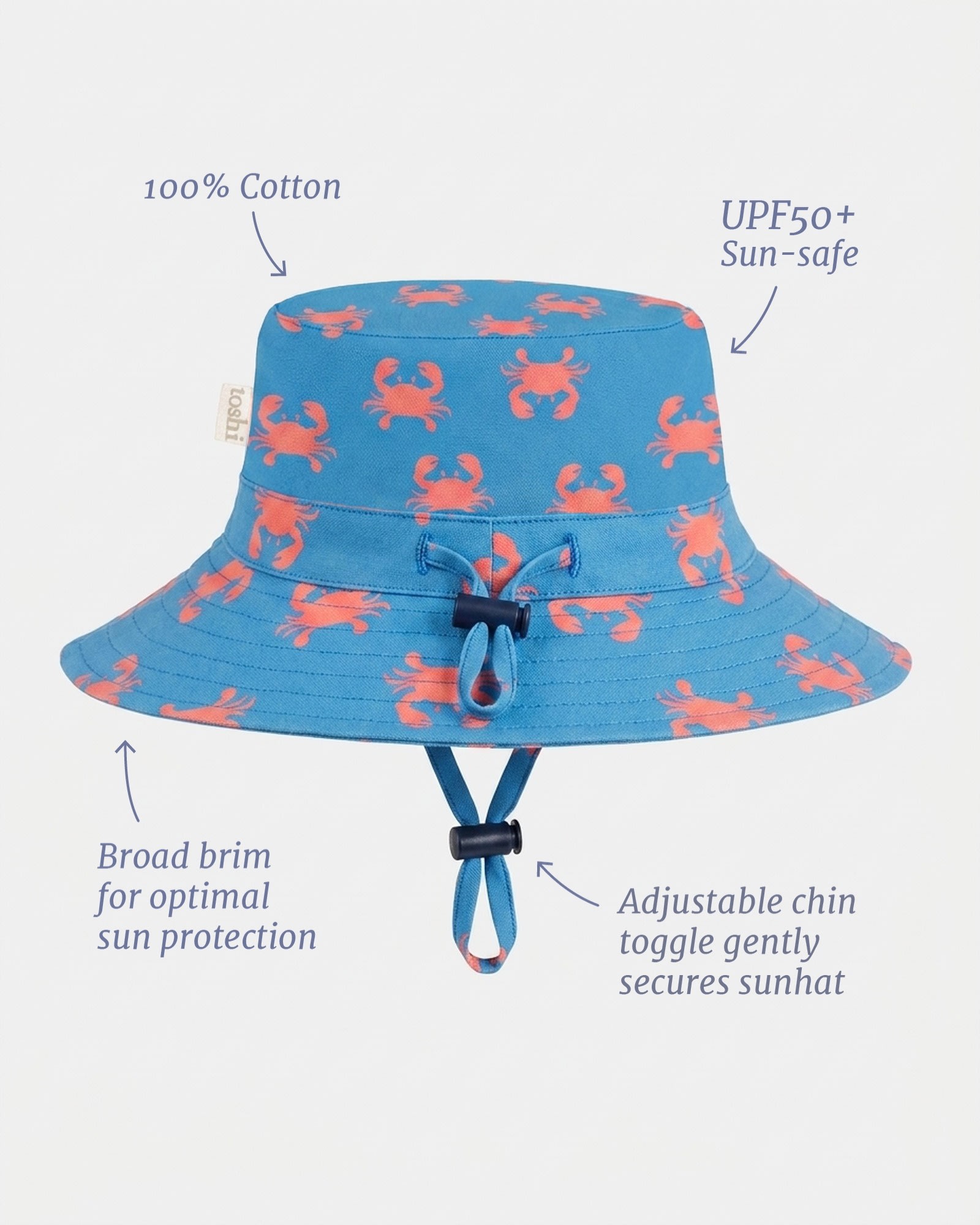 Stylish Sunhat with Unique Mud Crab Design