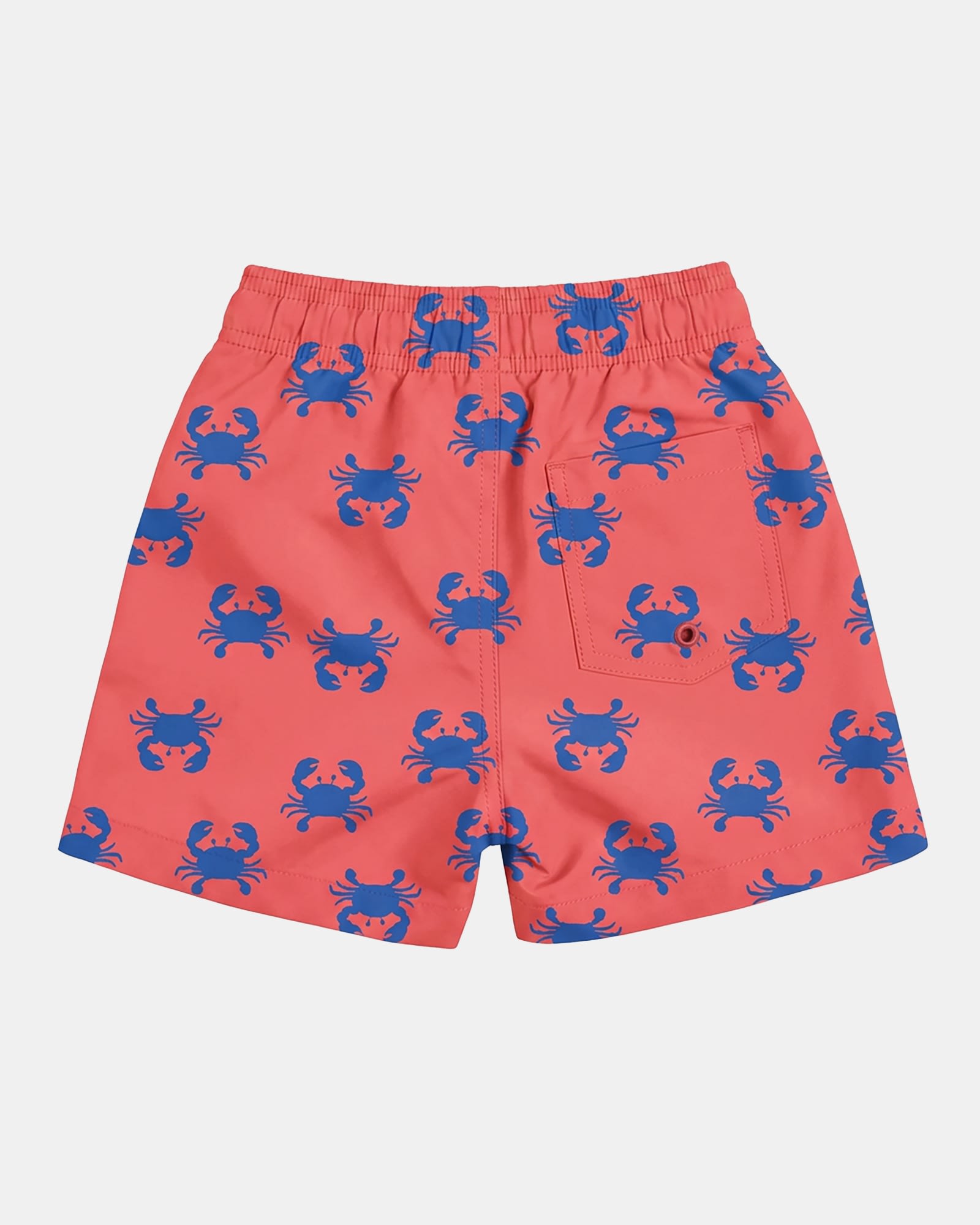 Vibrant Swim Boardies with Playful Crab Design