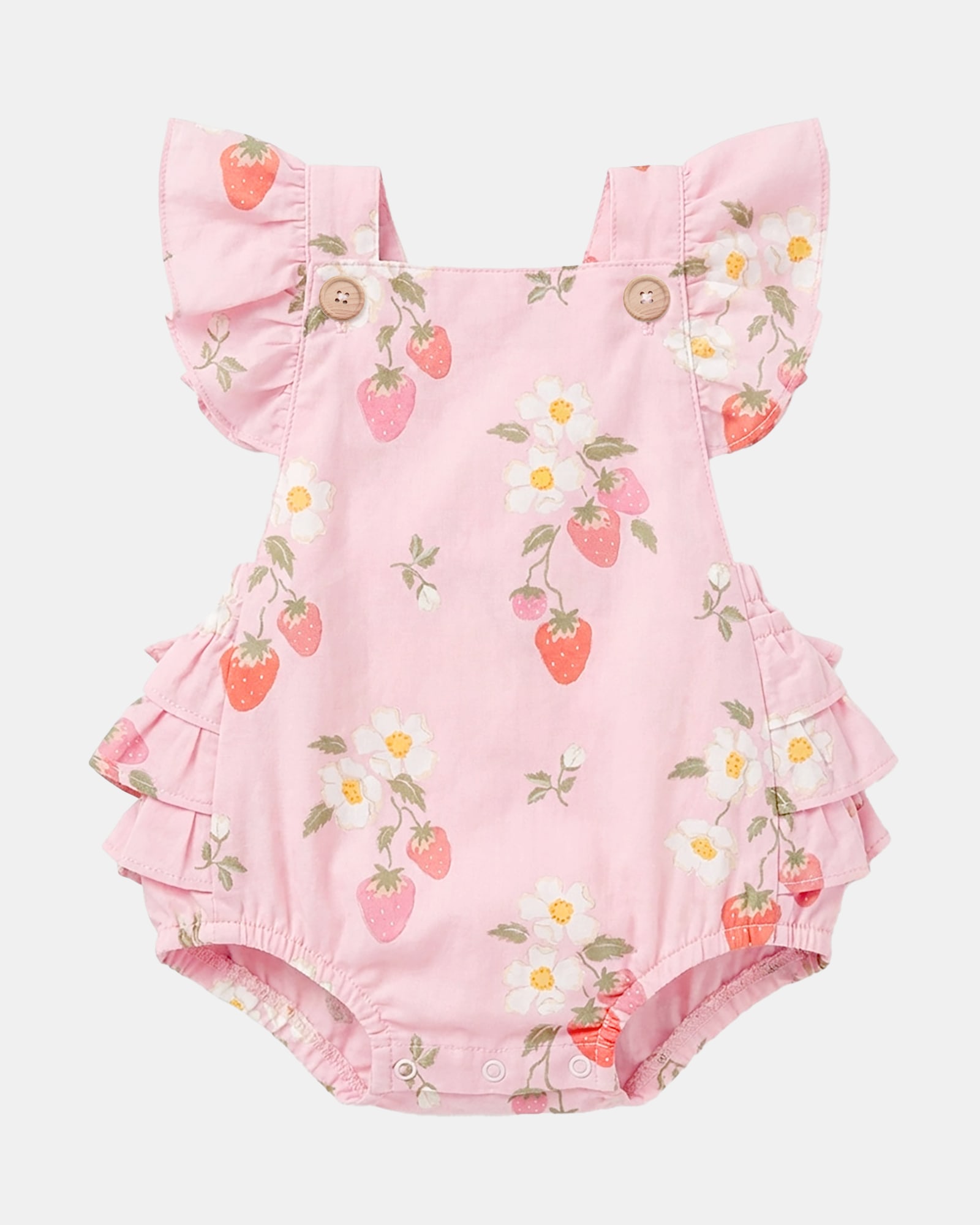 Soft breathable romper for all-day comfort