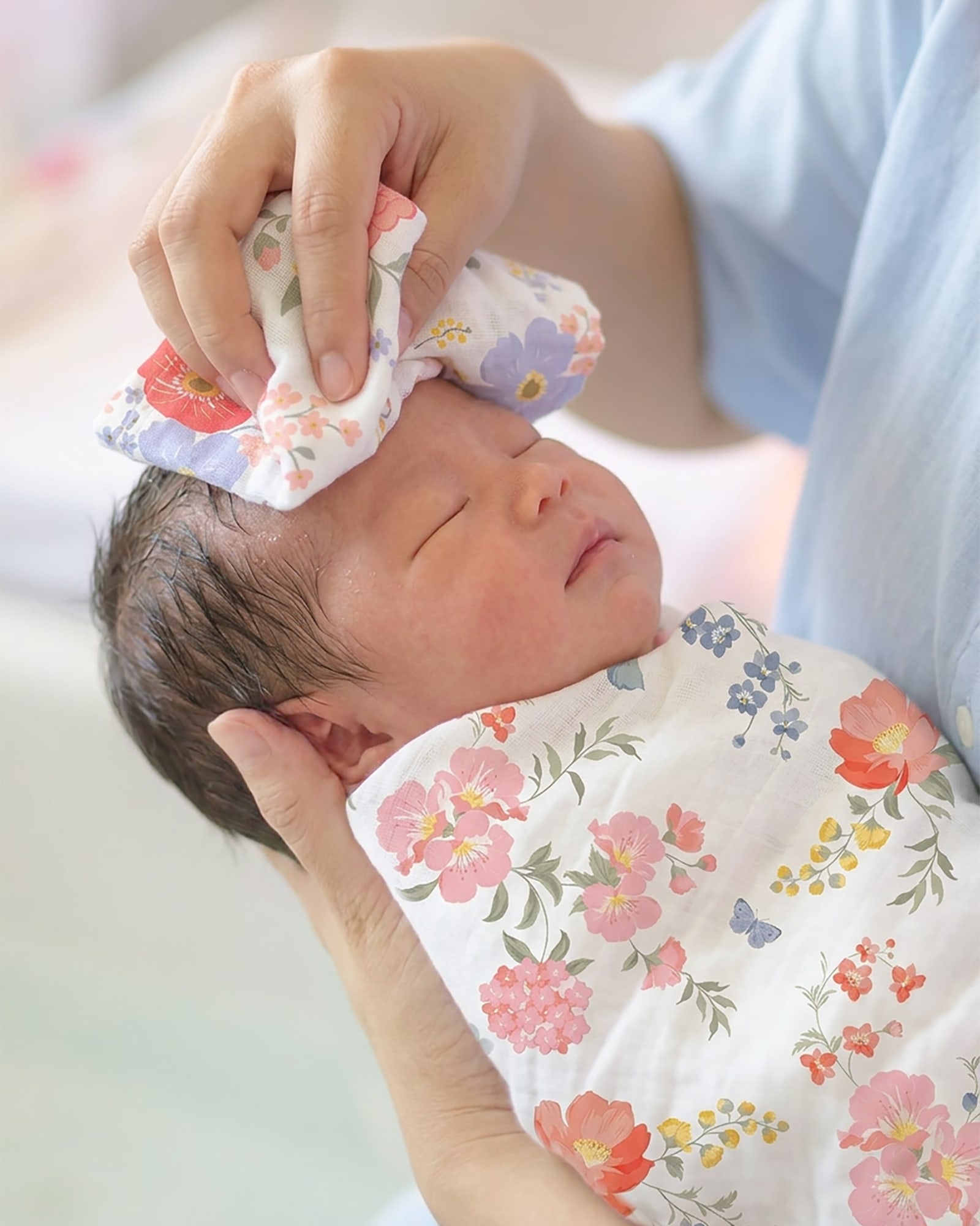 Effortless Baby Care with Convenient Hanging Washcloths
