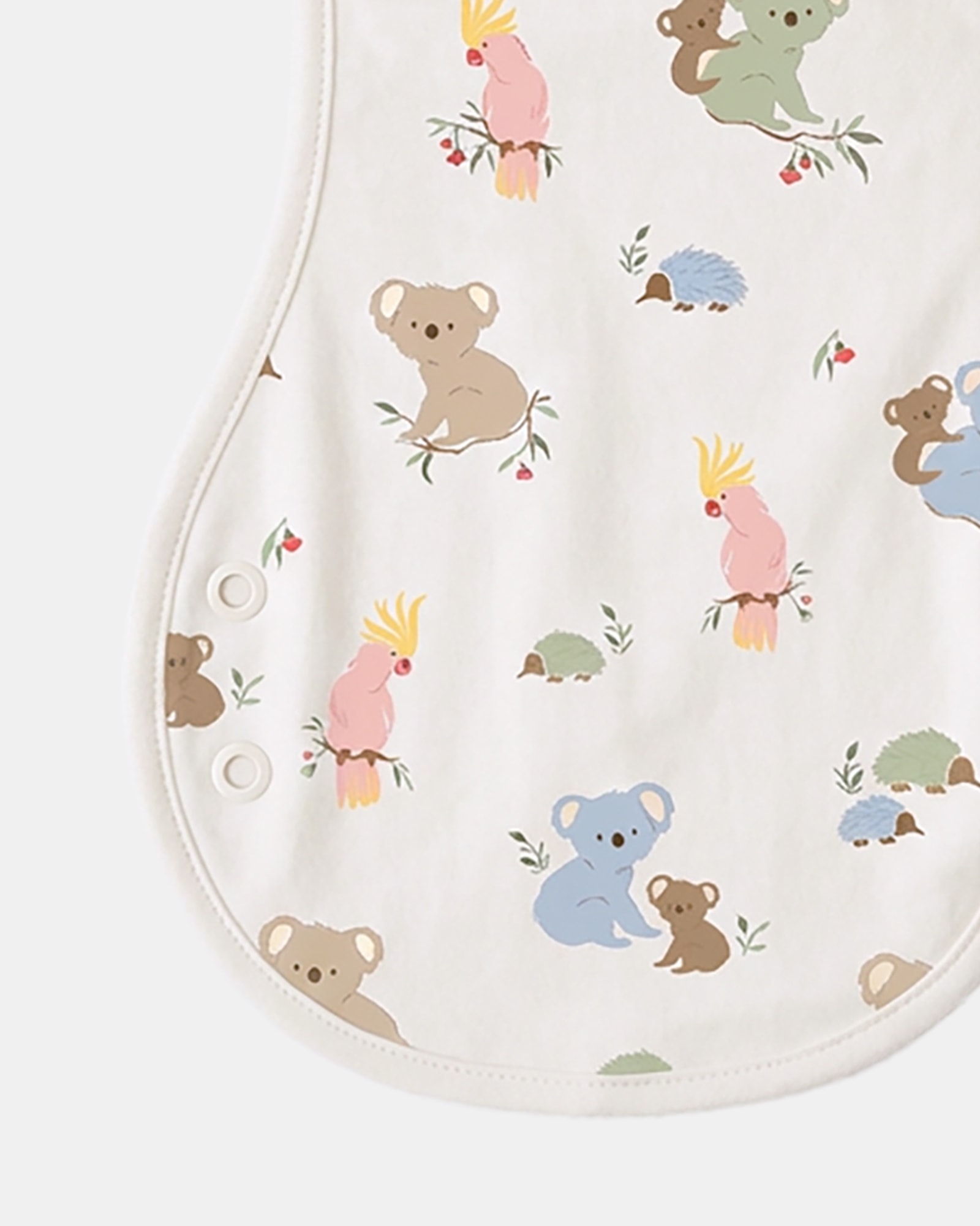 Contoured Burp Cloth for Secure Comfortable Fit