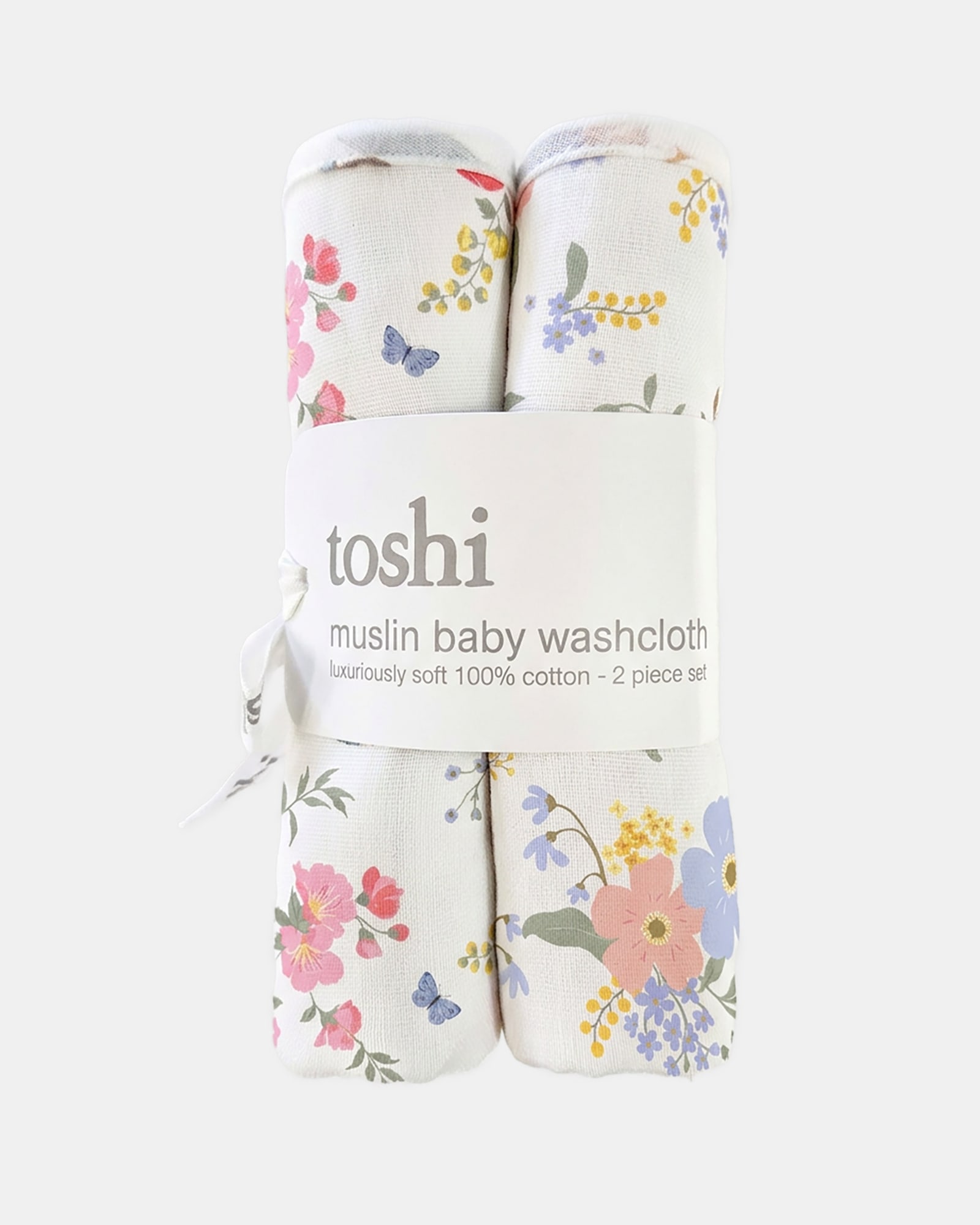 Gentle Floral Washcloths for Delicate Skin