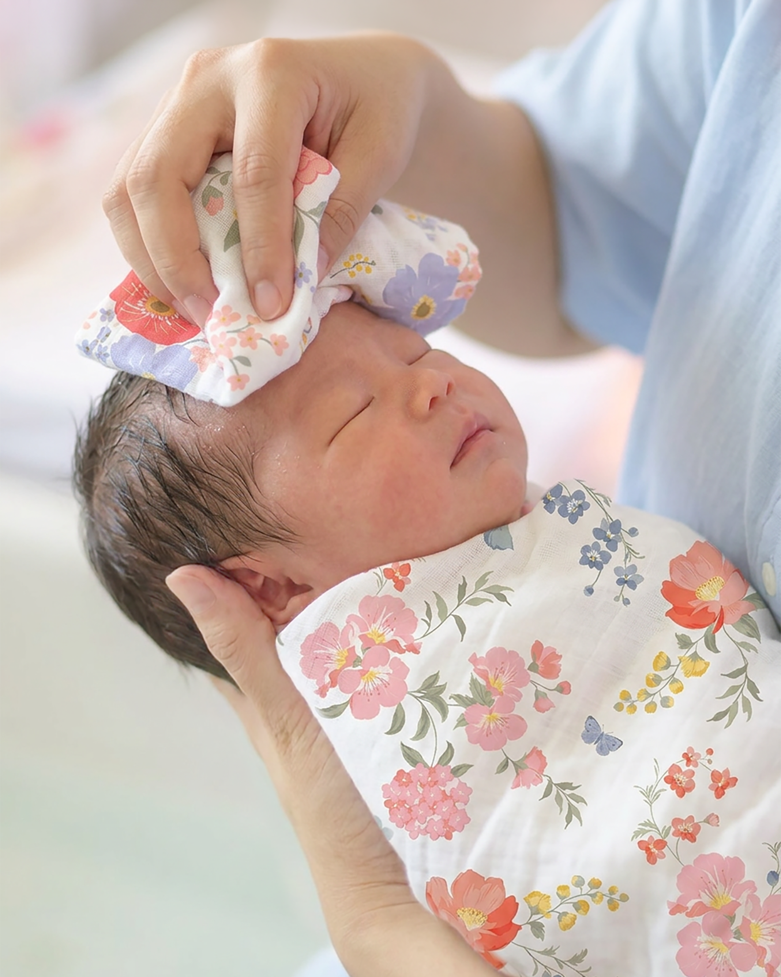 Soft Cotton Muslin Wrap for Baby Comfort